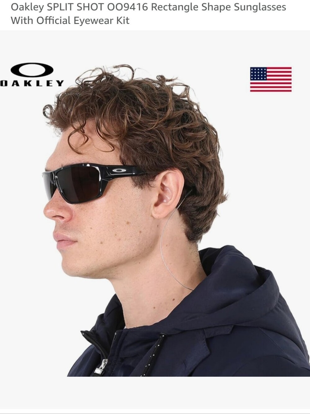 Oakley SPLIT SHOT OO9416 Rectangle Shape Sunglasses Matt Black